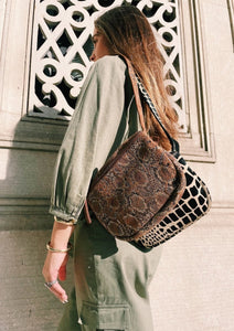 Gilded Bum Bag in Sueded Snake - Llani